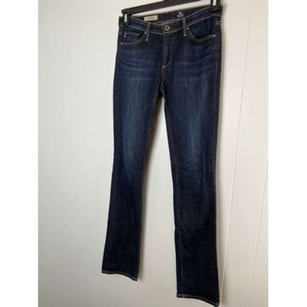 AG Adriano Goldschmied The Alexa Mid-Rise Slim Boot Jeans Dark Wash 26R Made USA